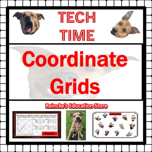 Coordinate Grids Tech Time (Interactive/Digital Review Game!)