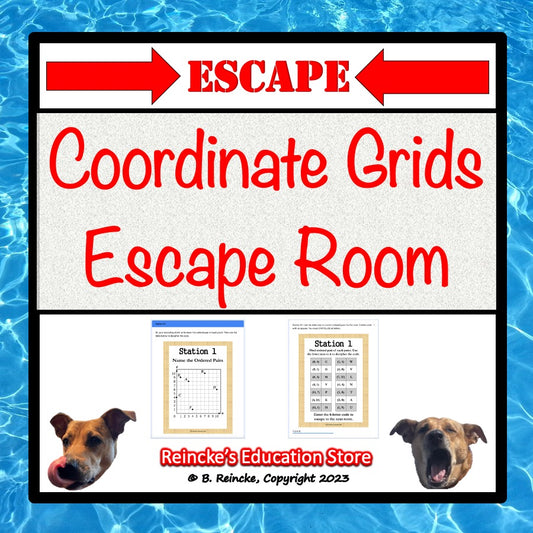 Coordinate Grids Escape Room (Digital or Paper)