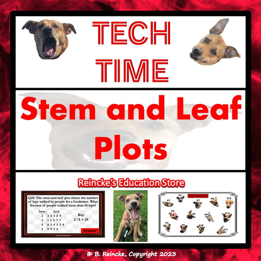 Stem and Leaf Plots Tech Time (INTERACTIVE REVIEW GAME!)