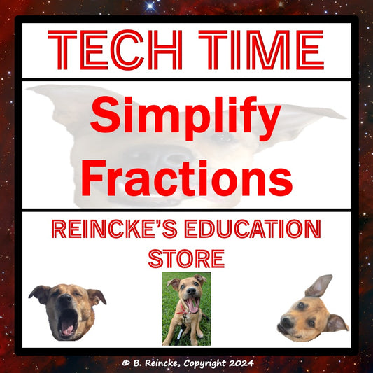 Simplify Fractions Tech Time (Digital Review Game!)
