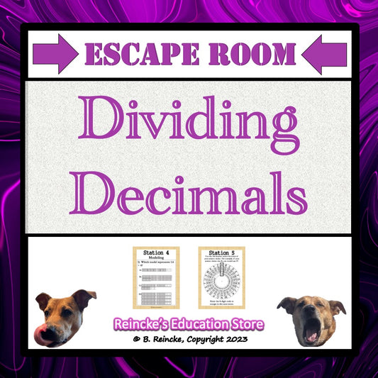 Dividing Decimals Escape Room (Digital or Paper)