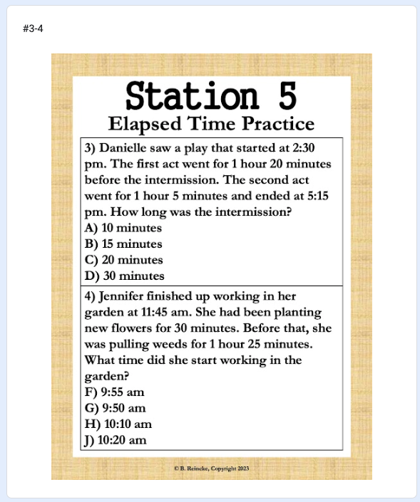 Elapsed Time Escape Room Game (Digital or Paper)