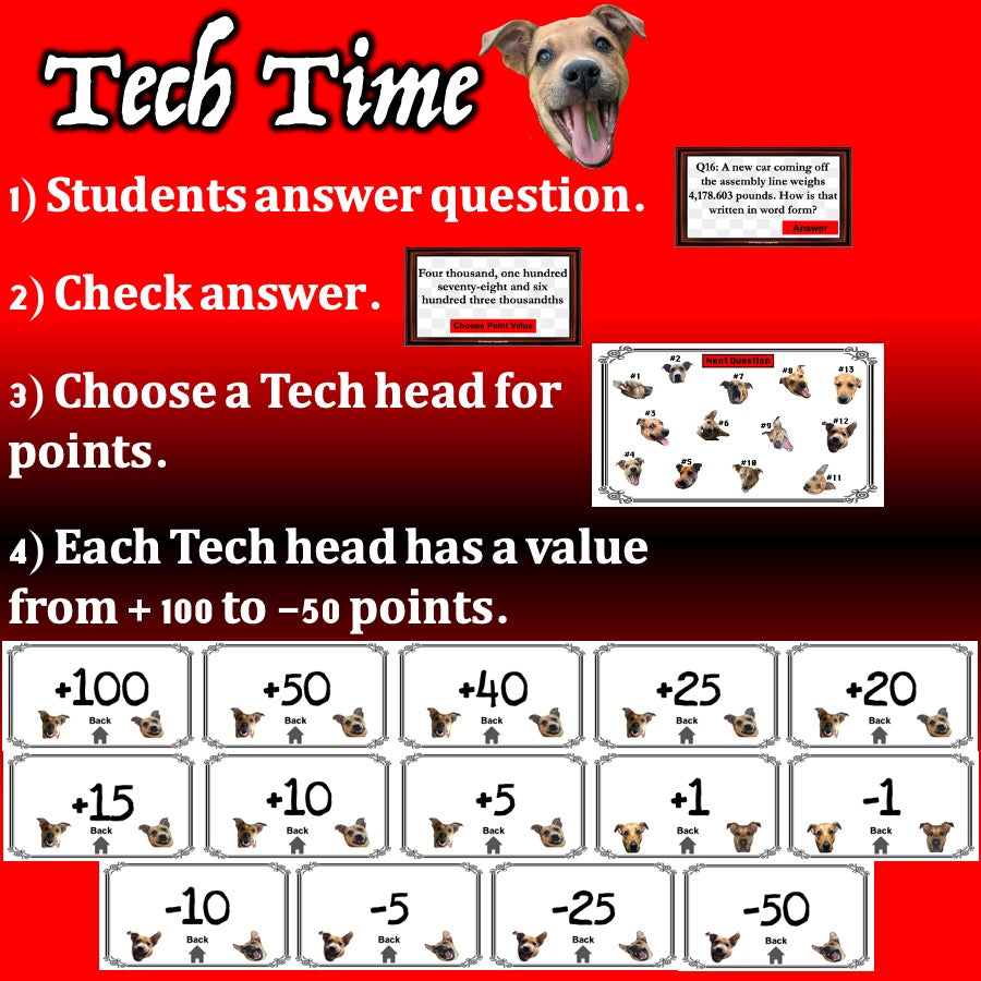 Multiplying Decimals Tech Time (INTERACTIVE REVIEW GAME!) 5.3E, 5.NBT.7