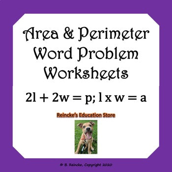 Area and Perimeter Word Problems Worksheets