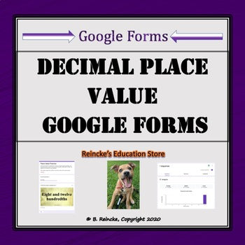Decimal Place Value (Word to Standard Form) Google Forms (Self-Grading)