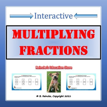 Multiplying Fractions Digital Activity (Google Slide)