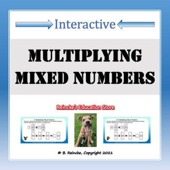 Multiplying Mixed Numbers Digital Activity (Google Slides)