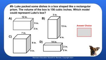 5th Grade Math STAAR Interactive Practice #3 (Digital- Google Slides)