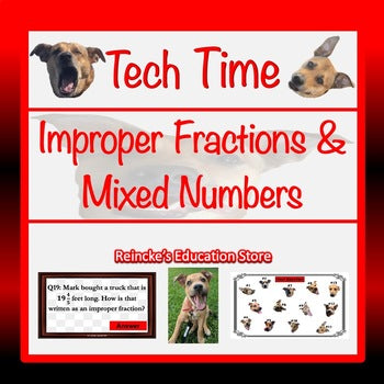 Improper Fractions and Mixed Numbers Tech Time (INTERACTIVE REVIEW GAME!)