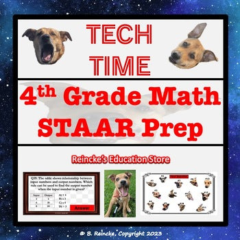 4th Grade Math STAAR Tech Time (INTERACTIVE REVIEW GAME!)