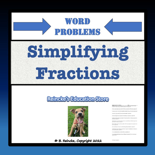 Simplify Fractions Word Problems