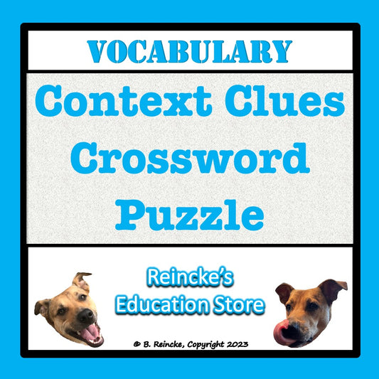 Context Clues Crossword Puzzle