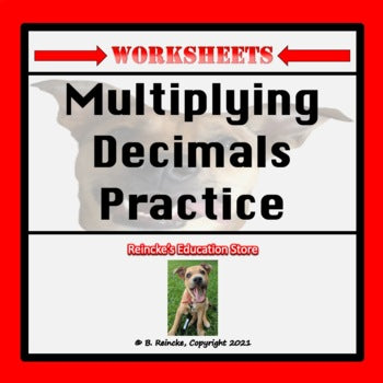 Multiplying Decimals Practice Worksheets