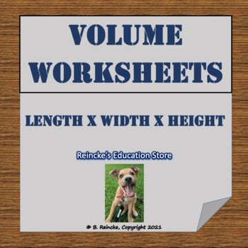 Volume Practice Worksheets