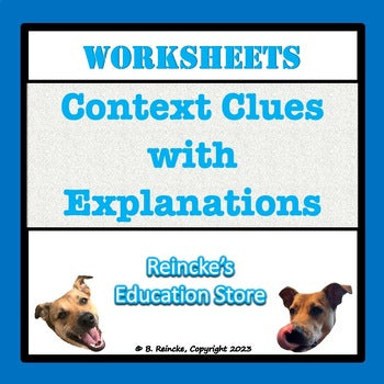 Context Clues Worksheets with Explanations