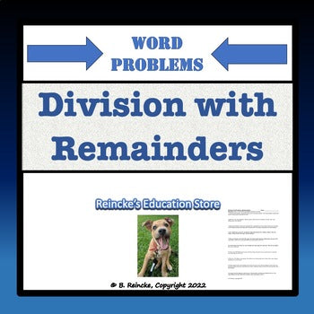 Division with Remainders Word Problems