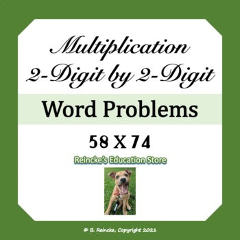 Multiplication Word Problems 2-digit by 2-digit