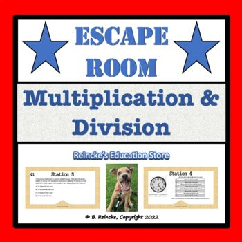 Multiplication and Division Escape Room