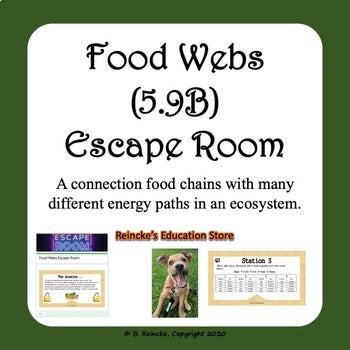 Food Chains and Food Webs Escape Room (5.9B)