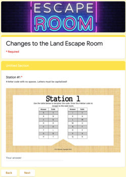 Changes to Land Escape Room (5.7B- Weathering, Erosion, and Deposition)