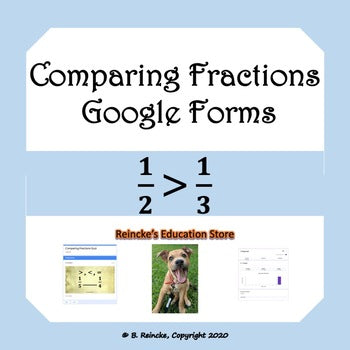 Comparing Fractions Google Forms