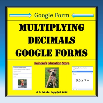 Multiplying Decimals Google Forms