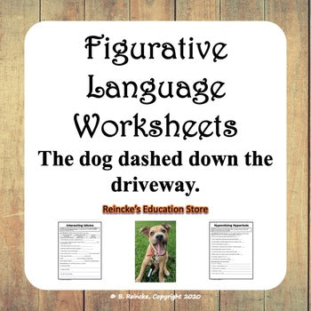 Figurative Language Worksheets (Similes, Metaphors, Idioms, Hyperbole, etc.)