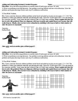 Adding and Subtracting Decimals Worksheets