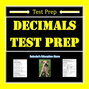 Decimals Test Prep (adding, subtracting, rounding, place value, and comparing)