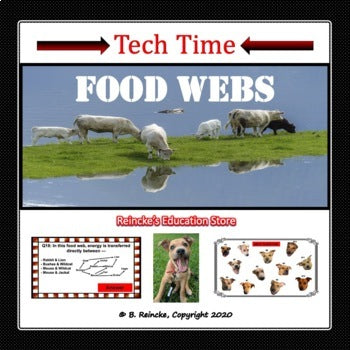 Food Webs Tech Time (5.9B) INTERACTIVE REVIEW GAME!