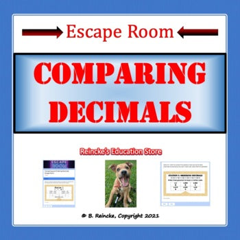 Comparing and Ordering Decimals Escape Room (Digital)