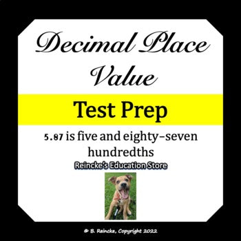 Decimal Place Value Test Prep