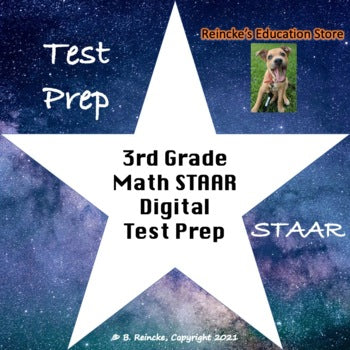 3rd Grade Math STAAR Interactive Practice #1 (Digital- Google Slides)