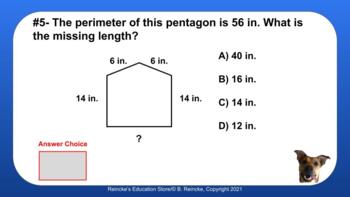 3rd Grade Math STAAR Interactive Practice #2 (Digital- Google Slides)