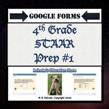 4th Grade Math STAAR Prep #1 Google Forms