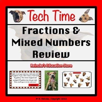 Fractions and Mixed Numbers Tech Time (Add, Subtract, Multiply, Divide)