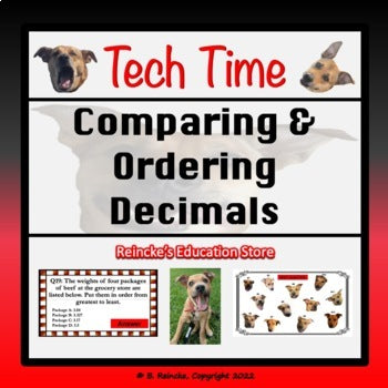 Comparing and Ordering Decimals Tech Time (INTERACTIVE REVIEW GAME!)