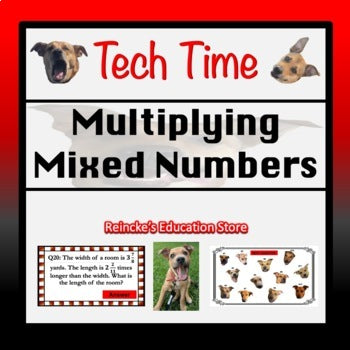 Multiplying Mixed Numbers Tech Time (INTERACTIVE REVIEW GAME!)