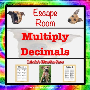 Multiplying Decimals Escape Room (Digital or Paper)