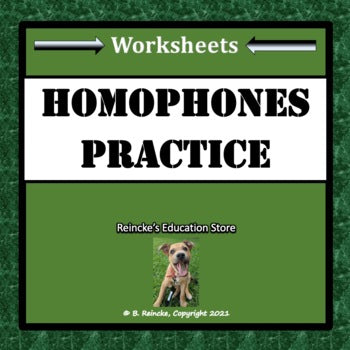 Homophones Worksheets